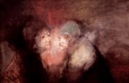 Les deux vieilles - 1961 - huile sur toile, 60x92