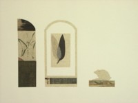 Histoire naturelle derrire un paravent - Composition monotype