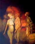 Suzanne et les Vieillards - 1958 - huile sur toile, 146x114